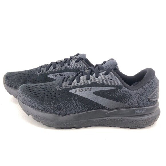 Brooks Ghost 16 Wide Black Road Running Shoes 8 EE main image 7